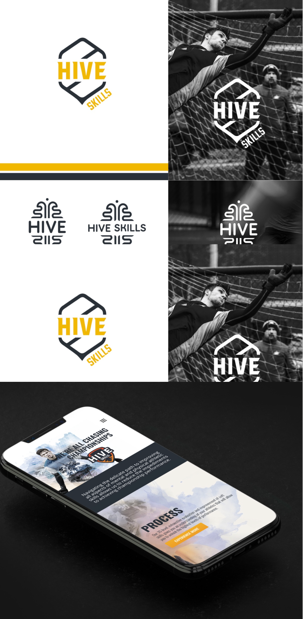 Hive Skills wordmark variants