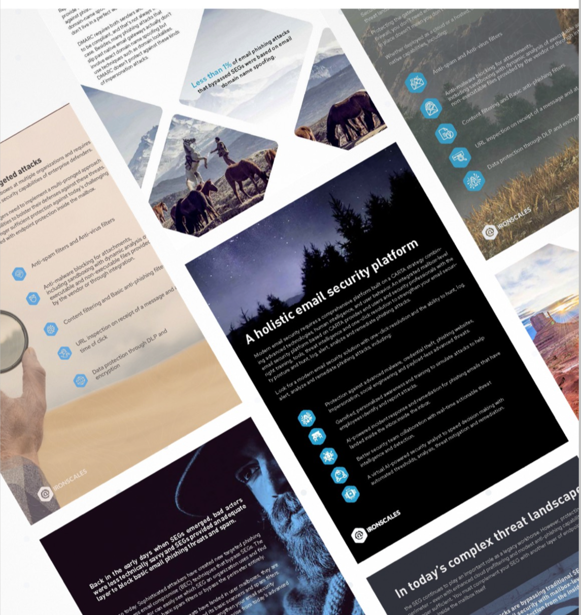 Ironscales whitepaper and content layouts